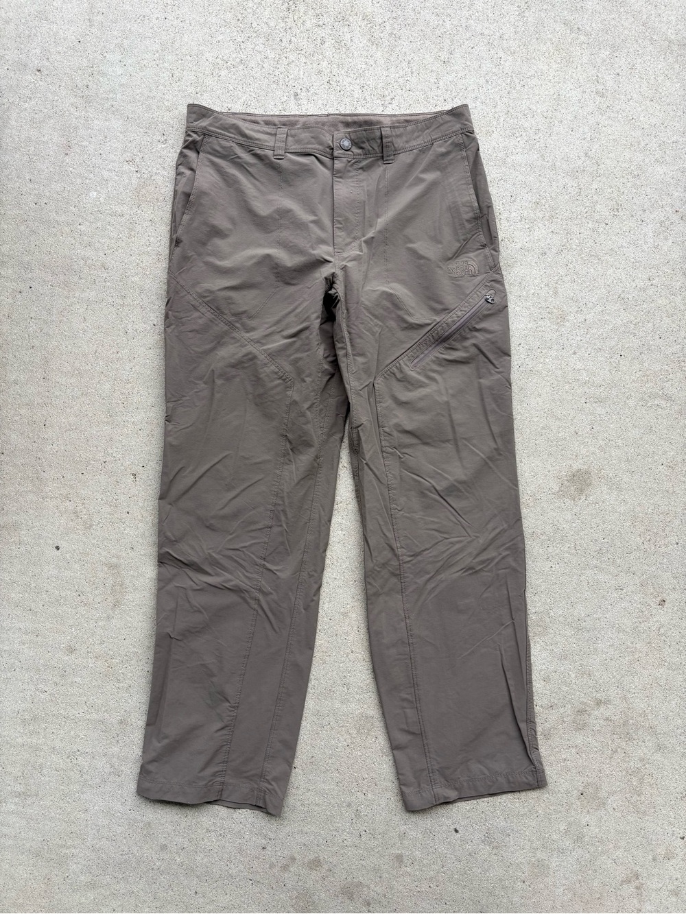 The North Face Paramount Trail Hiking Pants Mens 34x32 Brown Nylon Outdoor